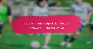 2-2-2 Formation: Equal distribution, Teamwork, Communication